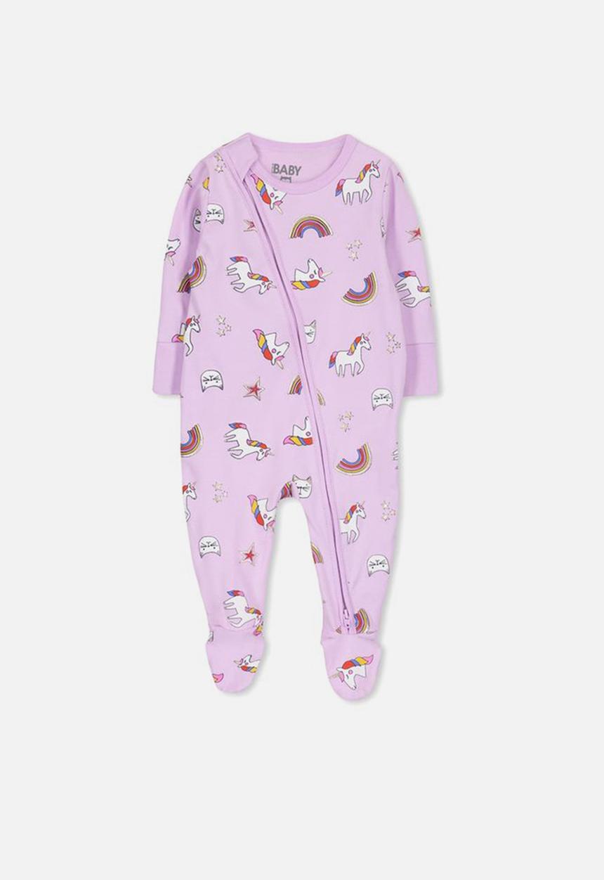 Cotton On - Mini zip through romper - lilac