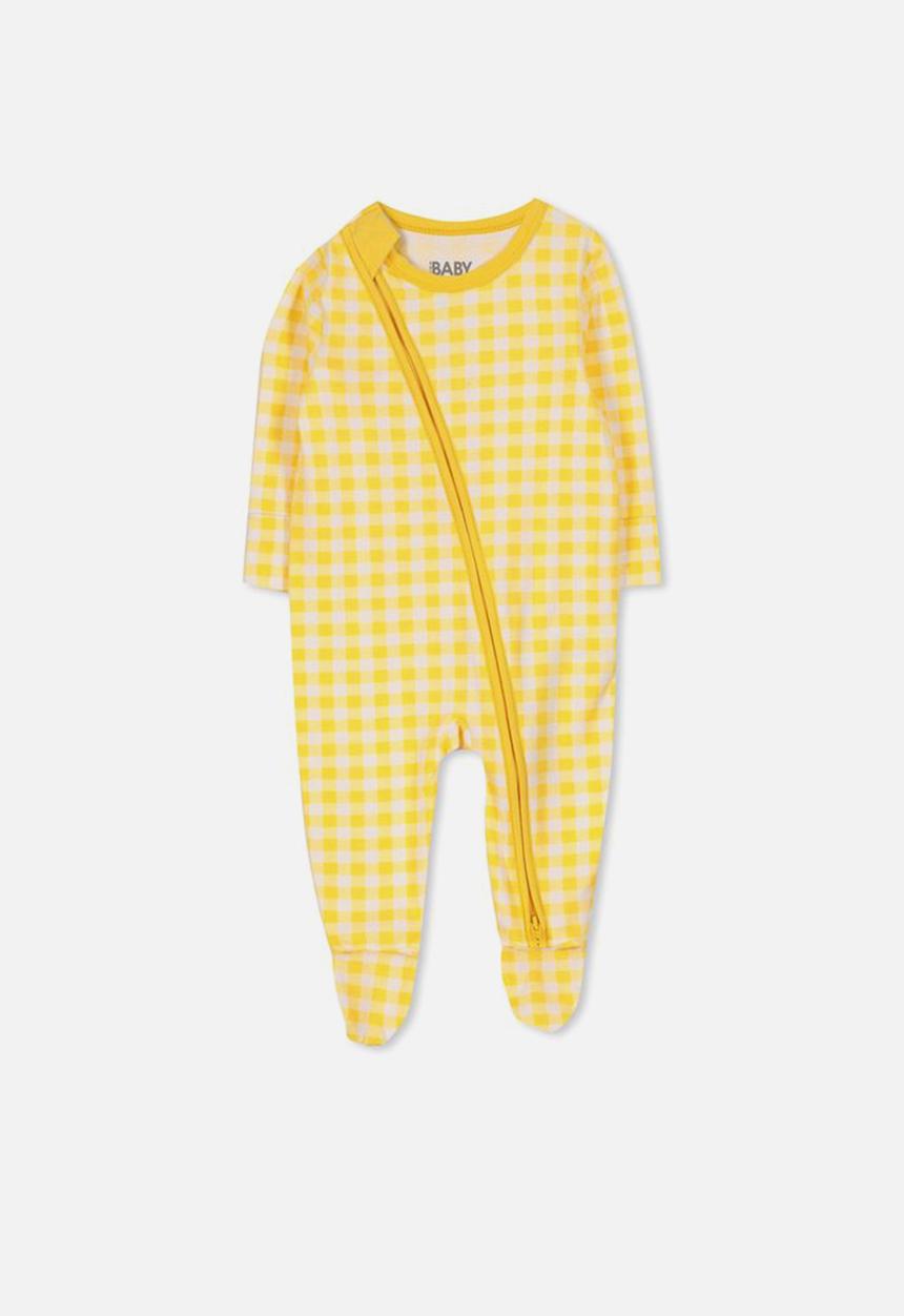 Cotton On - Mini zip through romper - yellow