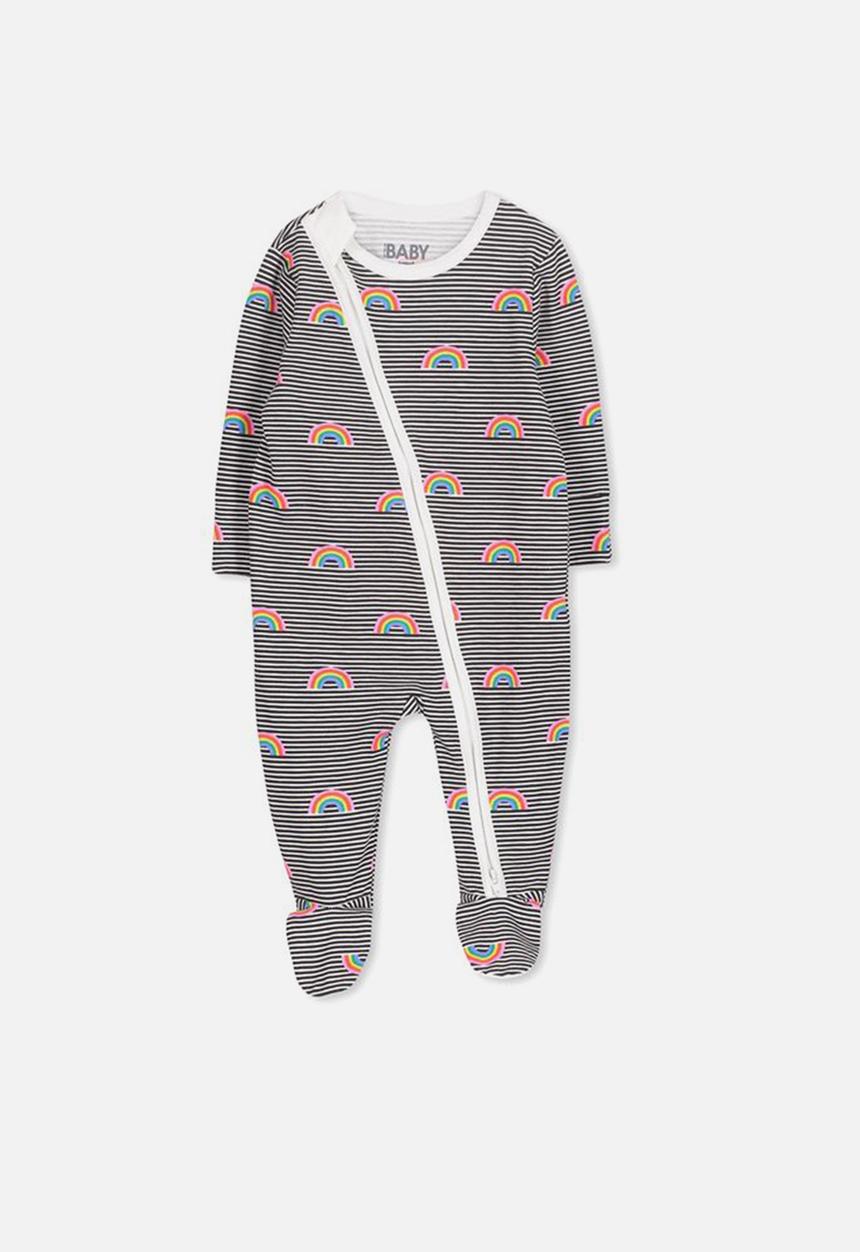 Cotton On - Mini zip through romper - multi