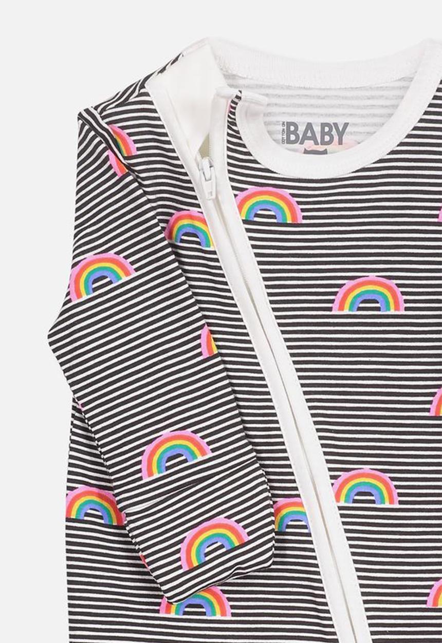 Cotton On - Mini zip through romper - multi