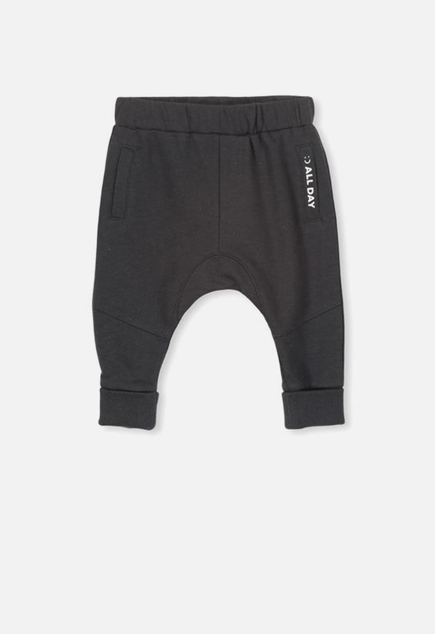 Cotton On - Shelby slouch trackpant - black