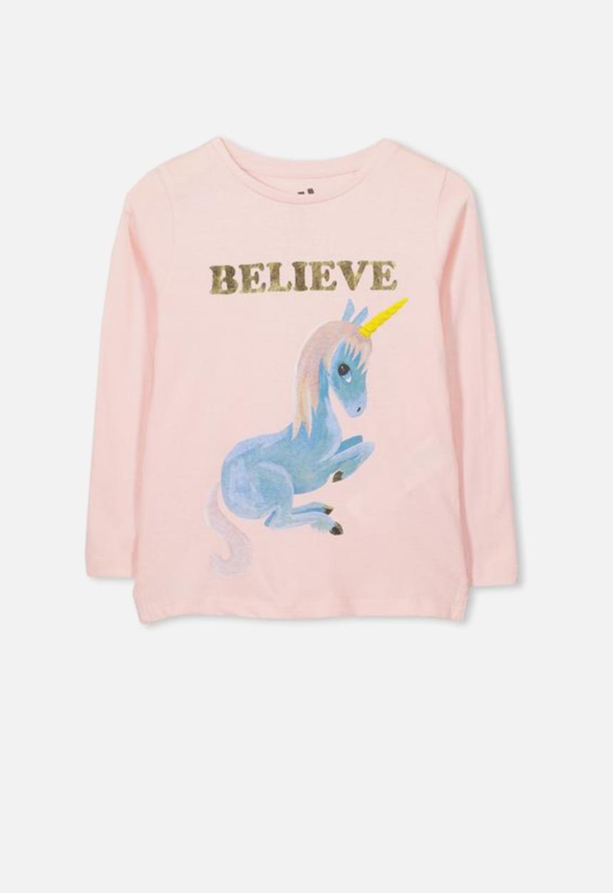 Cotton On - Penelope long sleeve tee - pink