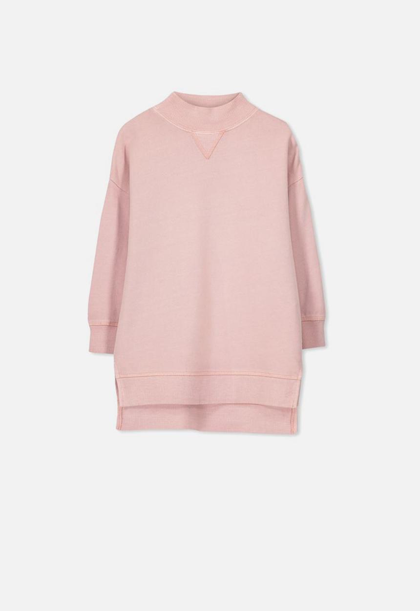 Cotton On - Olivia oversize high neck fleece top - pink