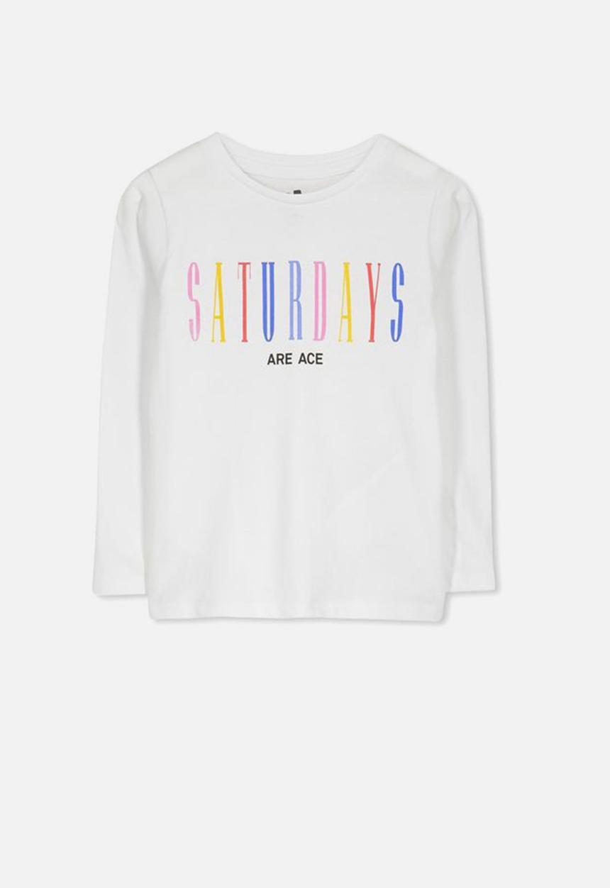 Cotton On - Penelope long sleeve tee - white
