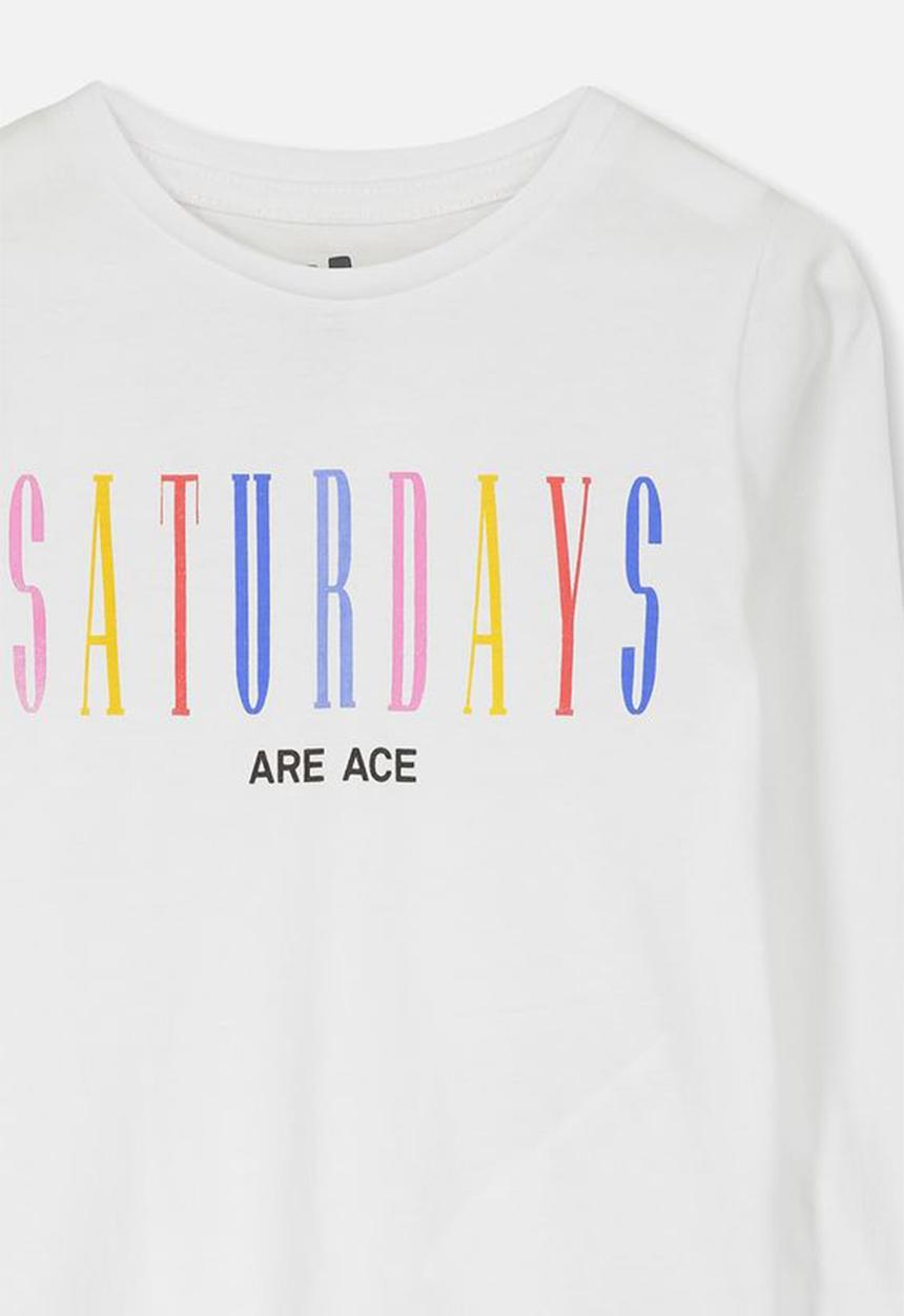 Cotton On - Penelope long sleeve tee - white