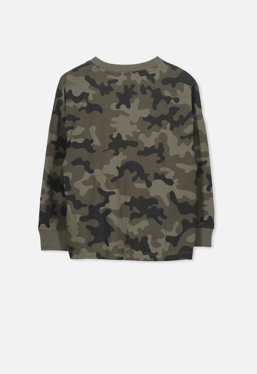 Cotton On - Tom loose fit camouflage tee - multi