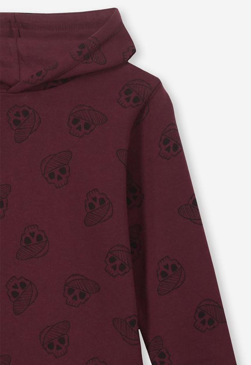 Cotton On - Liam hoodie - burgundy