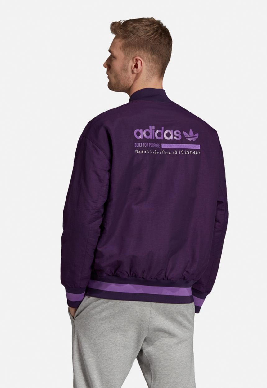 adidas Originals - Kaval varsity padded jacket - purple