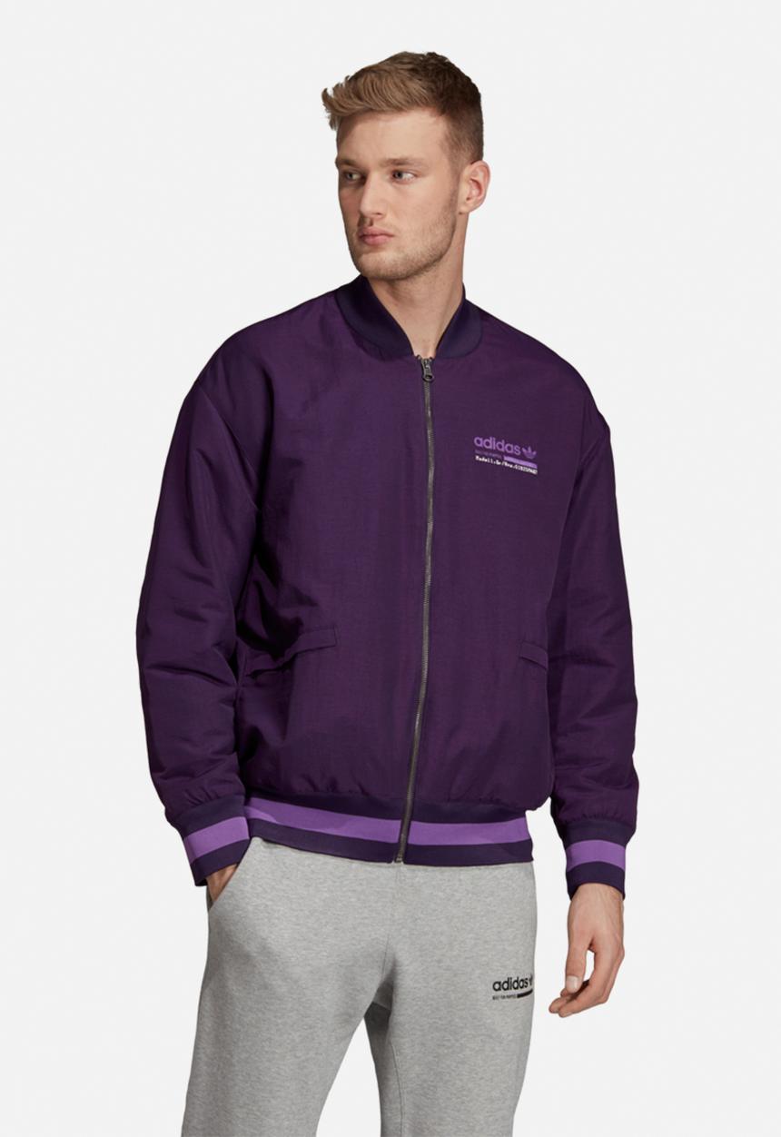 adidas Originals - Kaval varsity padded jacket - purple