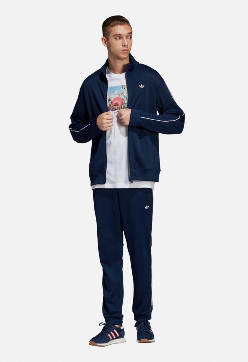 adidas Originals - Samstag tracksuit top - navy & white