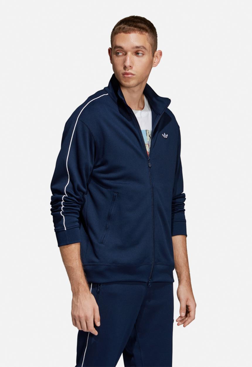 adidas Originals - Samstag tracksuit top - navy & white