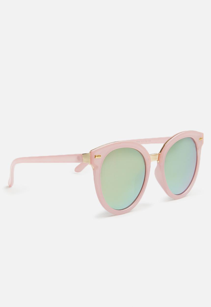 Superbalist - Kids girls mirror sunglasses - pink & green