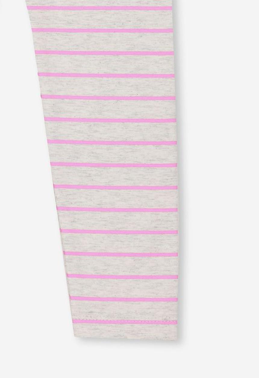Cotton On - Huggie striped tights - pink & grey