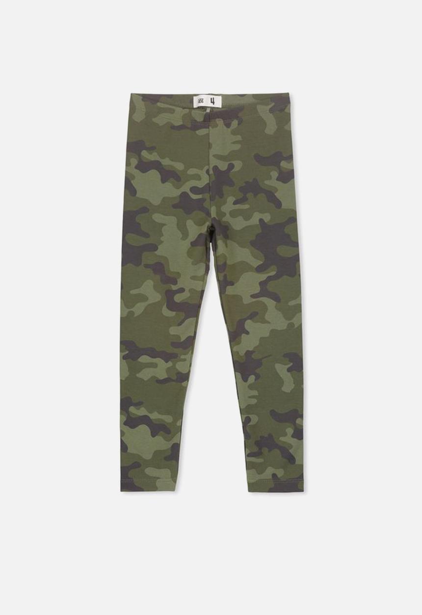 Cotton On - Huggie camouflage tights - green