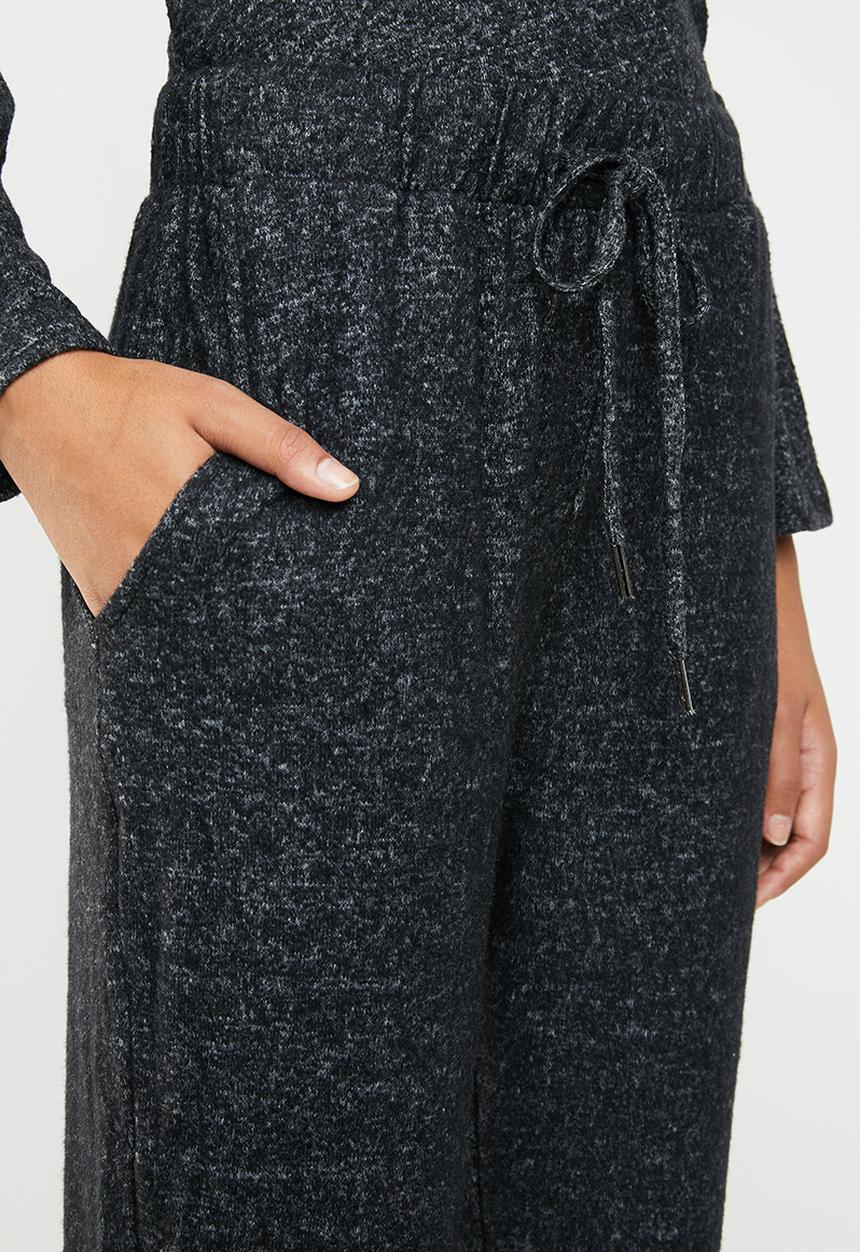 Brave Soul - Drawstring pant - charcoal
