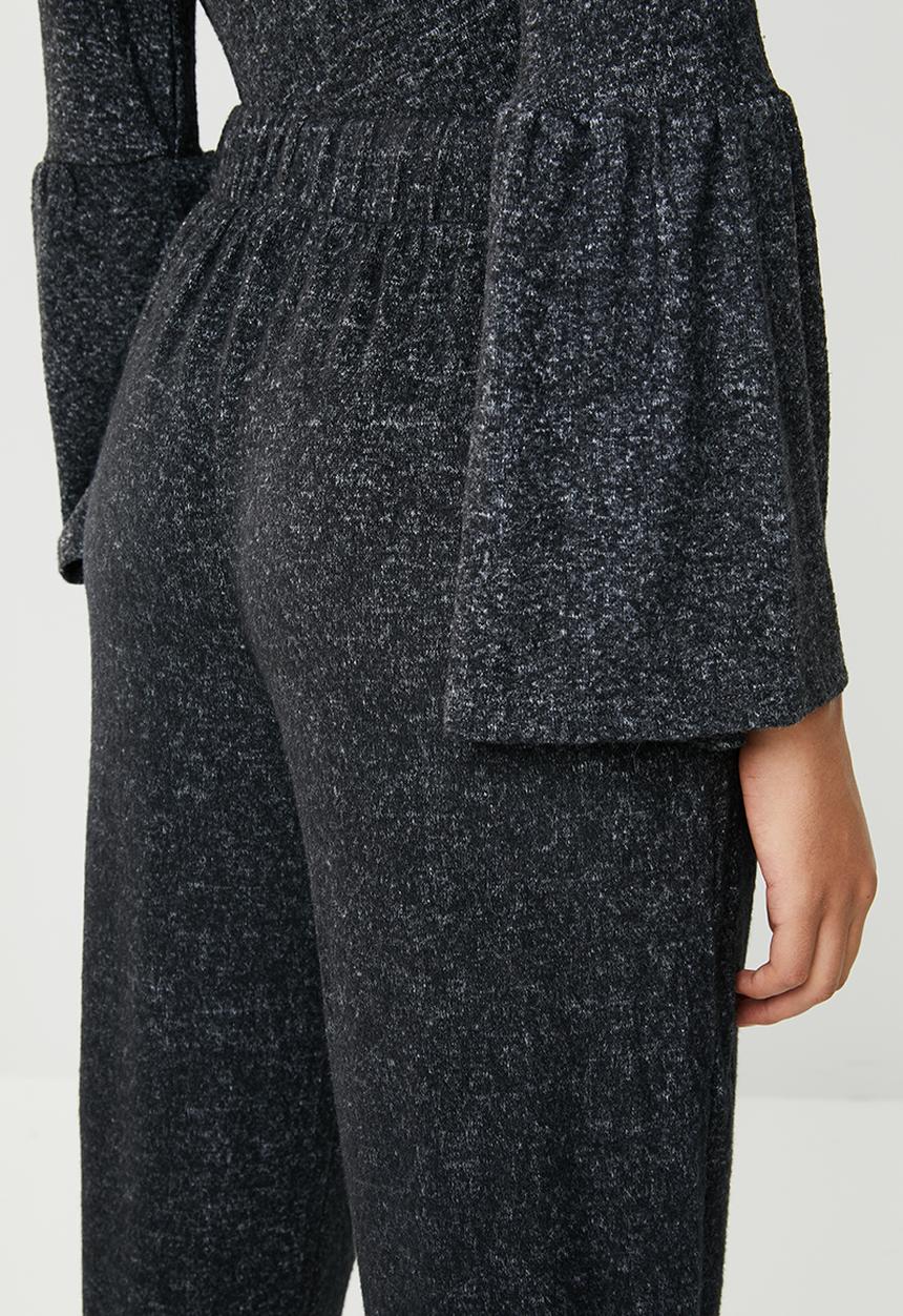 Brave Soul - Drawstring pant - charcoal