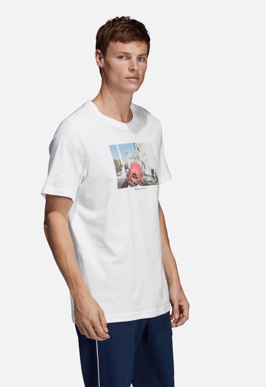 adidas Originals - Samstag photo tee - white