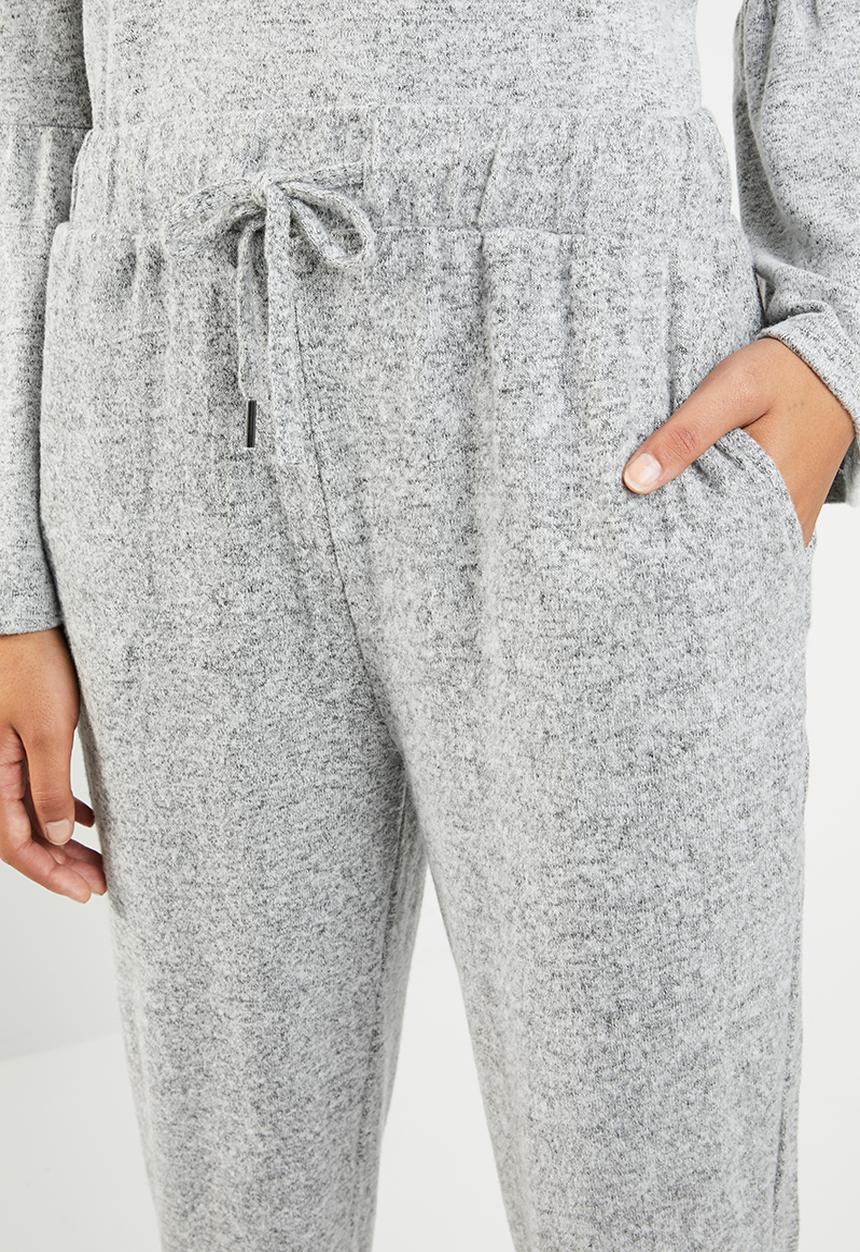 Brave Soul - Drawstring pant - grey 