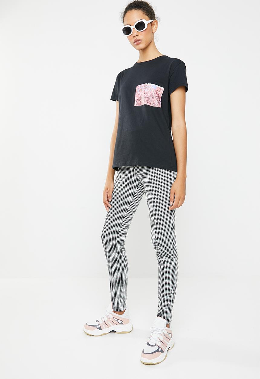 Vero Moda - Forever leggings - black & white