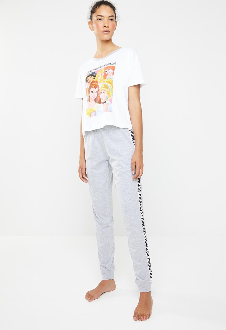 New Look - Being a princess jogger set - white