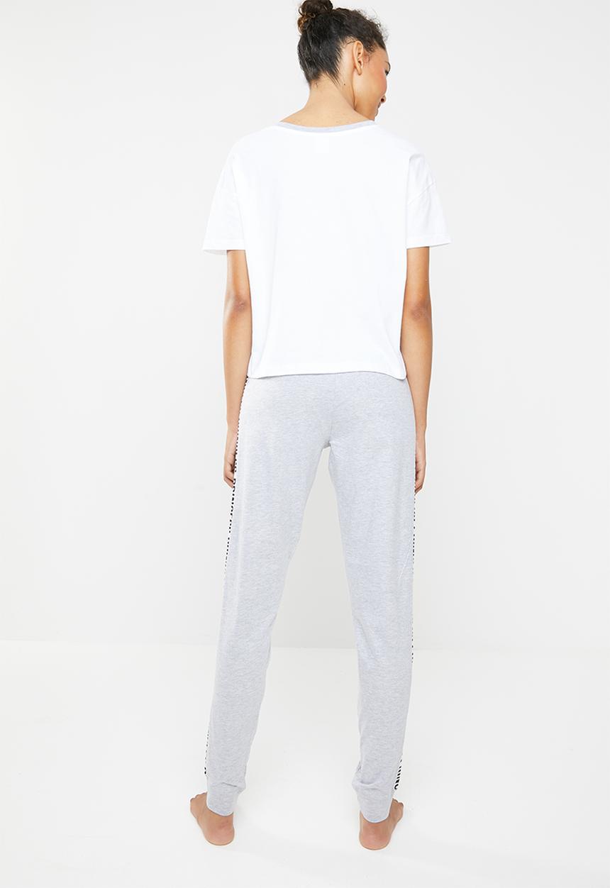New Look - Being a princess jogger set - white