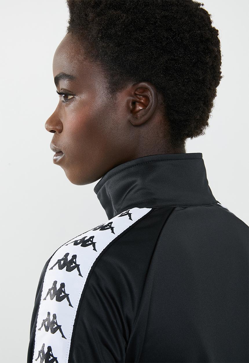 KAPPA - 222 Banda wanniston slim track jacket - A62 black & white