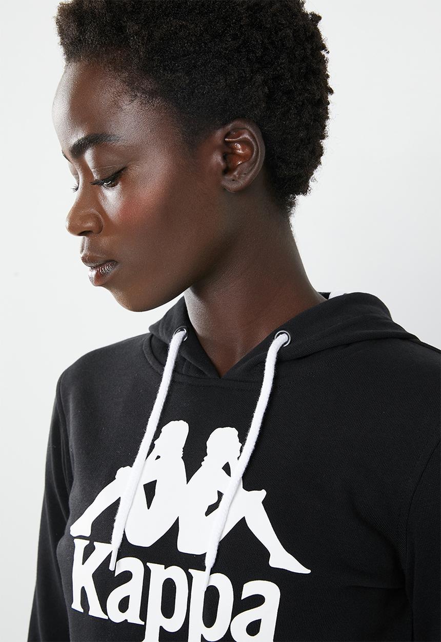 KAPPA - Authetic zimy hoodie - black
