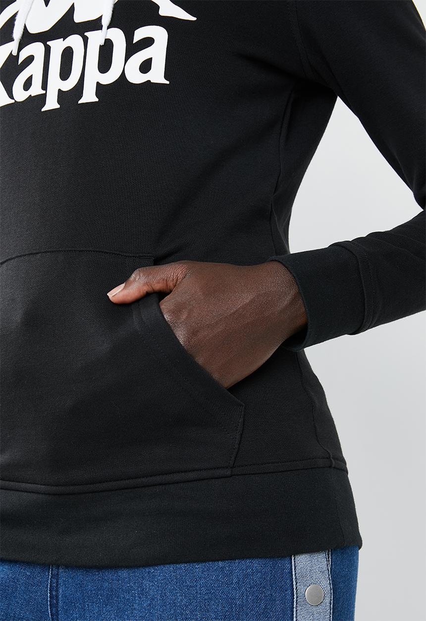 KAPPA - Authetic zimy hoodie - black