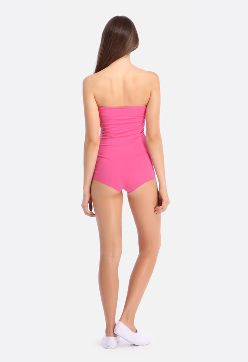 American Apparel - Cotton Spandex Jersey Rouched Bodysuit
