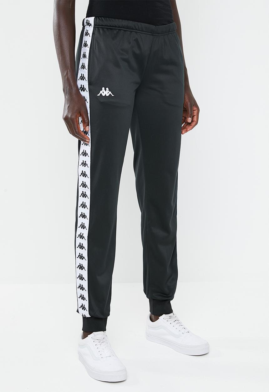 KAPPA - 222 Banda Wrastoria slim fit track pants - A62 black and white
