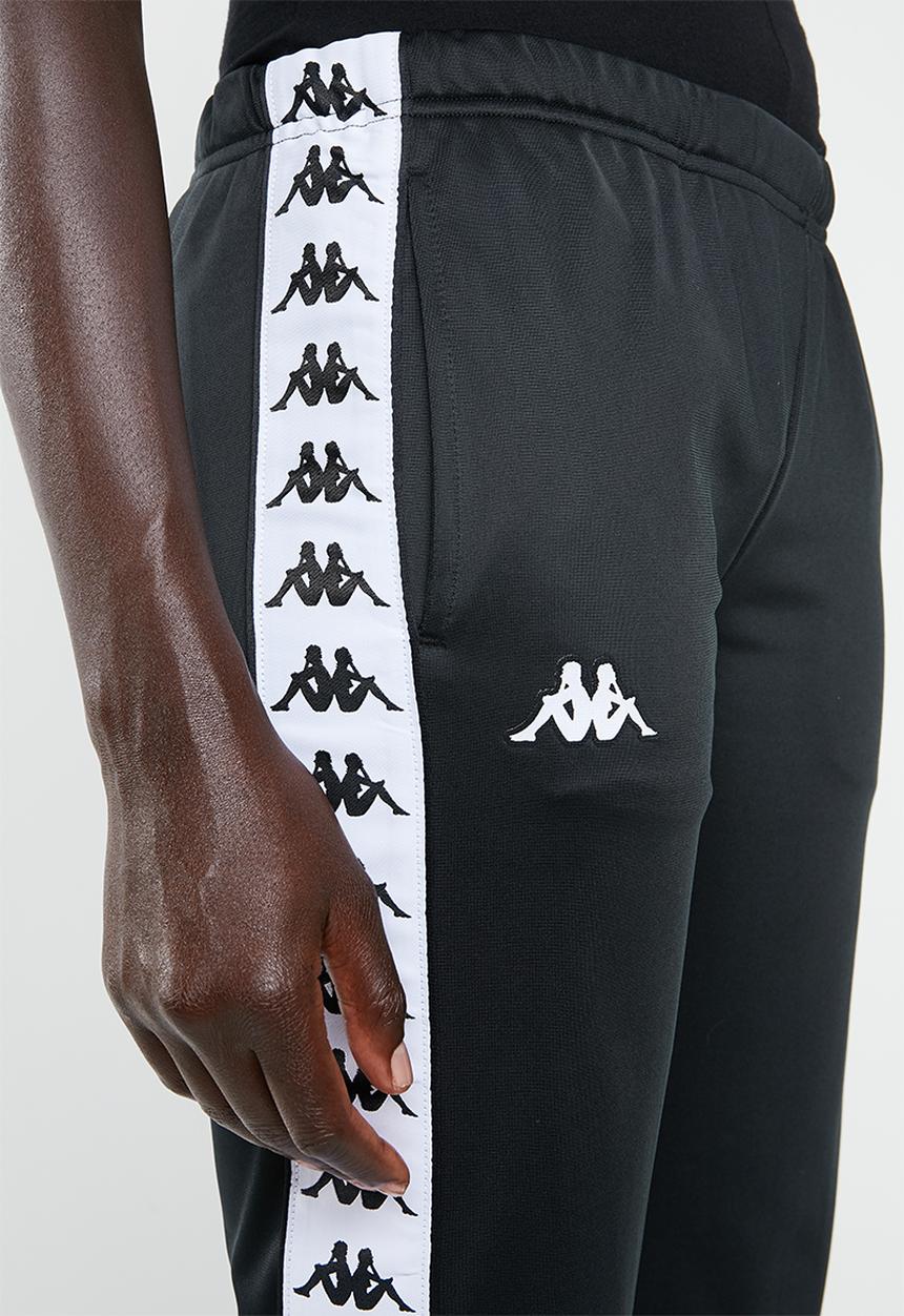 KAPPA - 222 Banda Wrastoria slim fit track pants - A62 black and white
