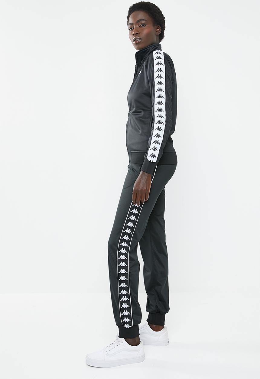 KAPPA - 222 Banda Wrastoria slim fit track pants - A62 black and white
