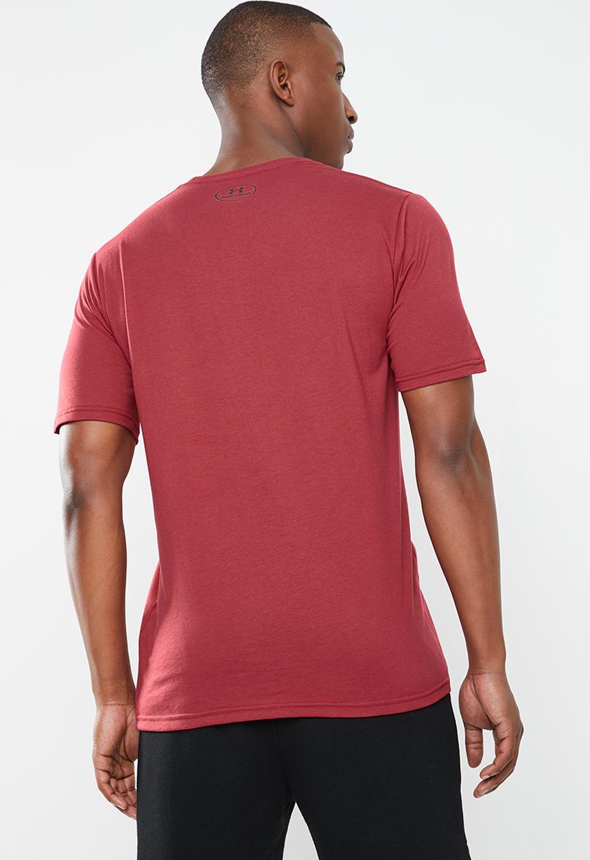 Under Armour - Sportstyle logo short sleeve tee - burgundy