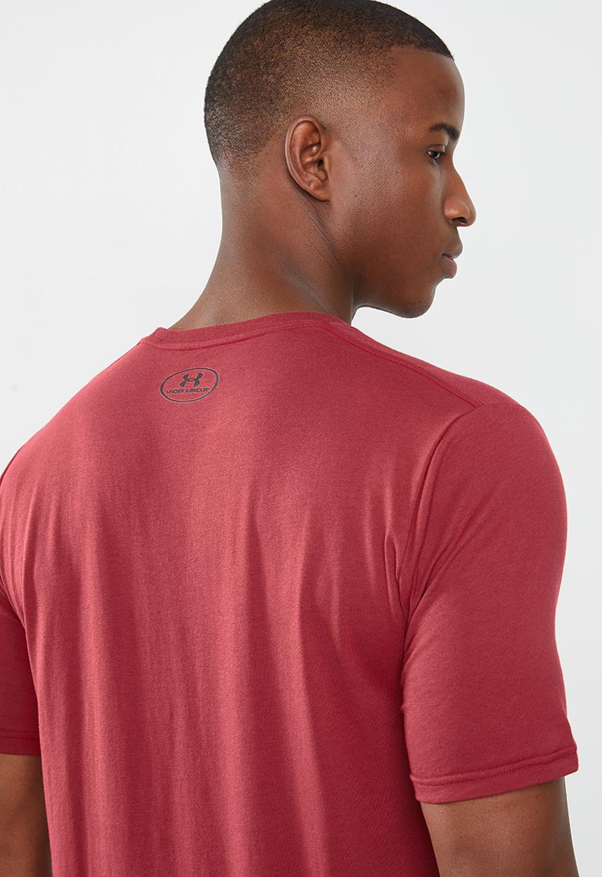 Under Armour - Sportstyle logo short sleeve tee - burgundy