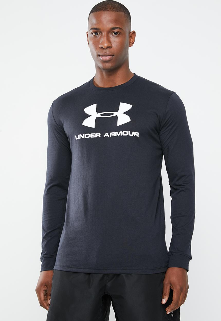 Under Armour - Sportstyle logo long sleeve tee - black
