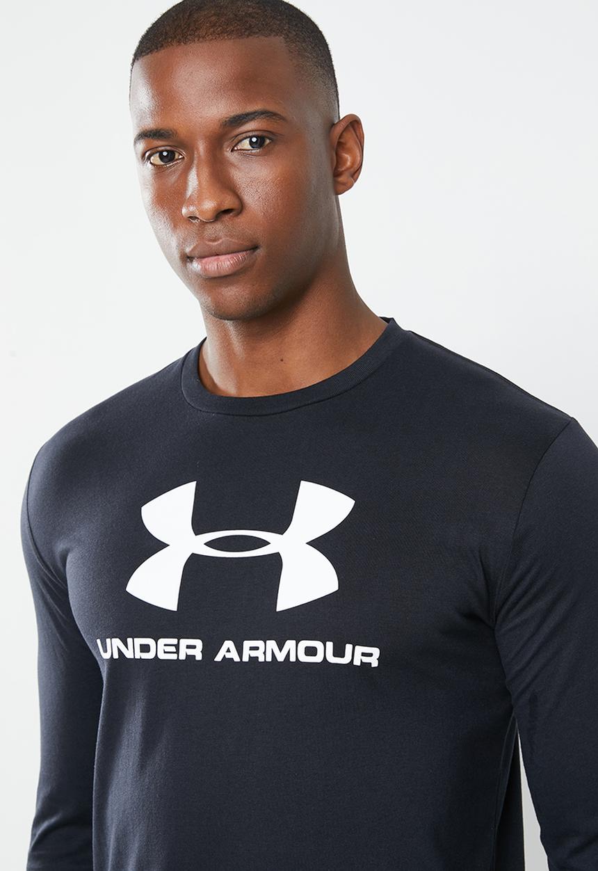 Under Armour - Sportstyle logo long sleeve tee - black