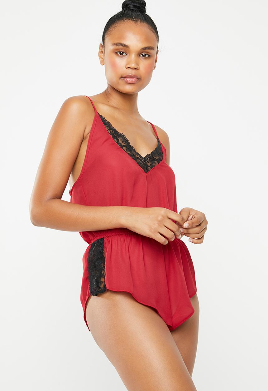 Superbalist - V-neck teddy  - red