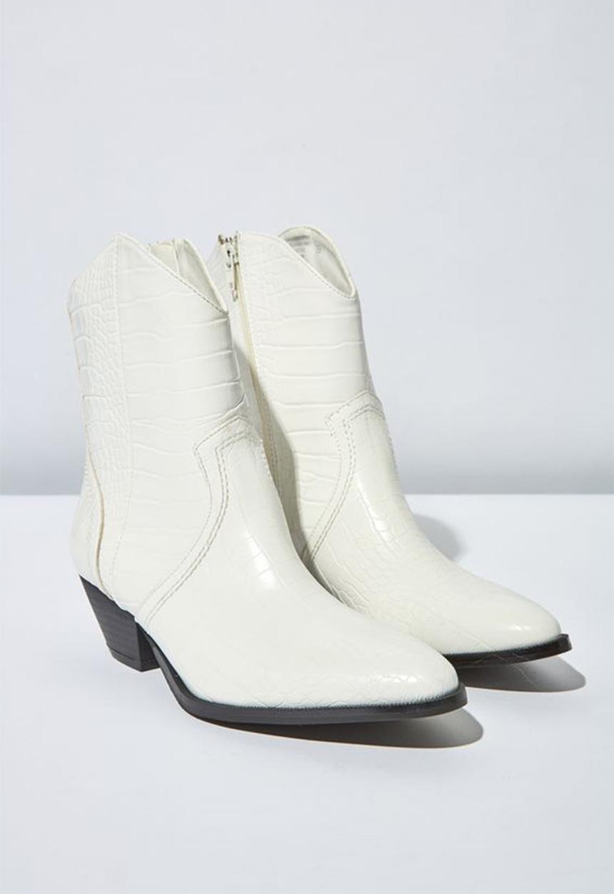 Cotton On - Larissa western boot - white