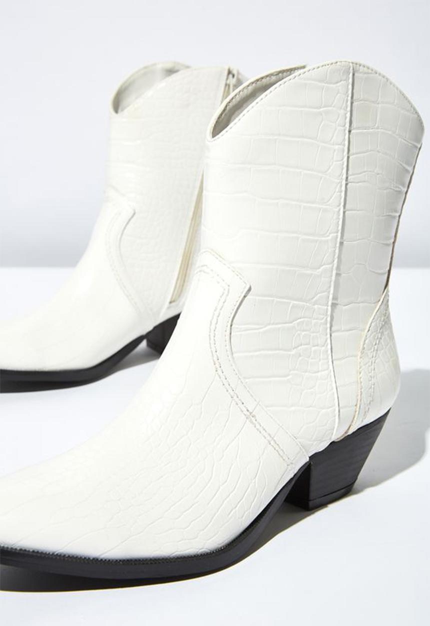 Cotton On - Larissa western boot - white