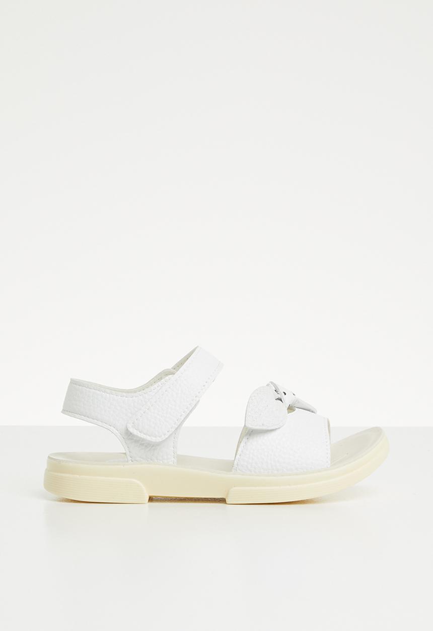 Pop Candy - Bow detailed sandal - white