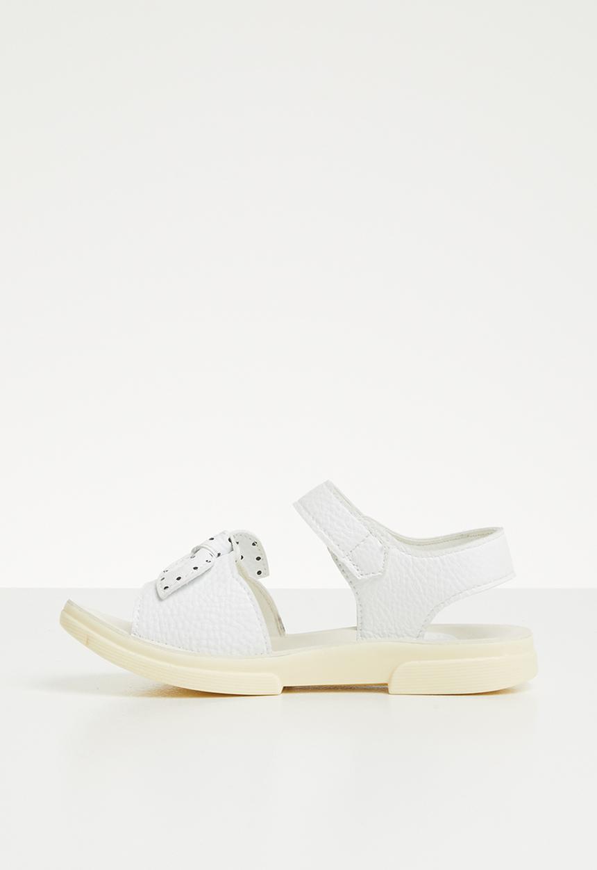 Pop Candy - Bow detailed sandal - white