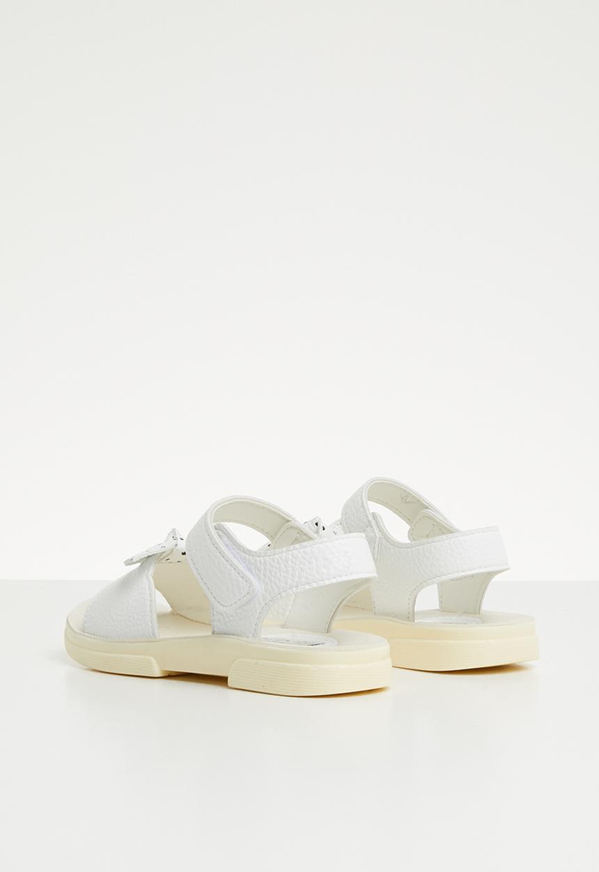 Pop Candy - Bow detailed sandal - white