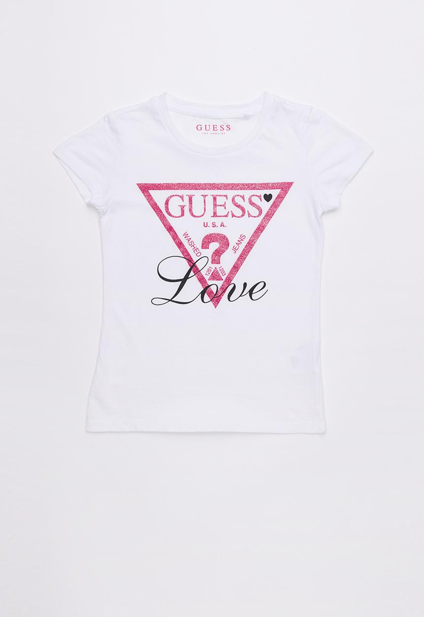 GUESS - Love tri tee - white