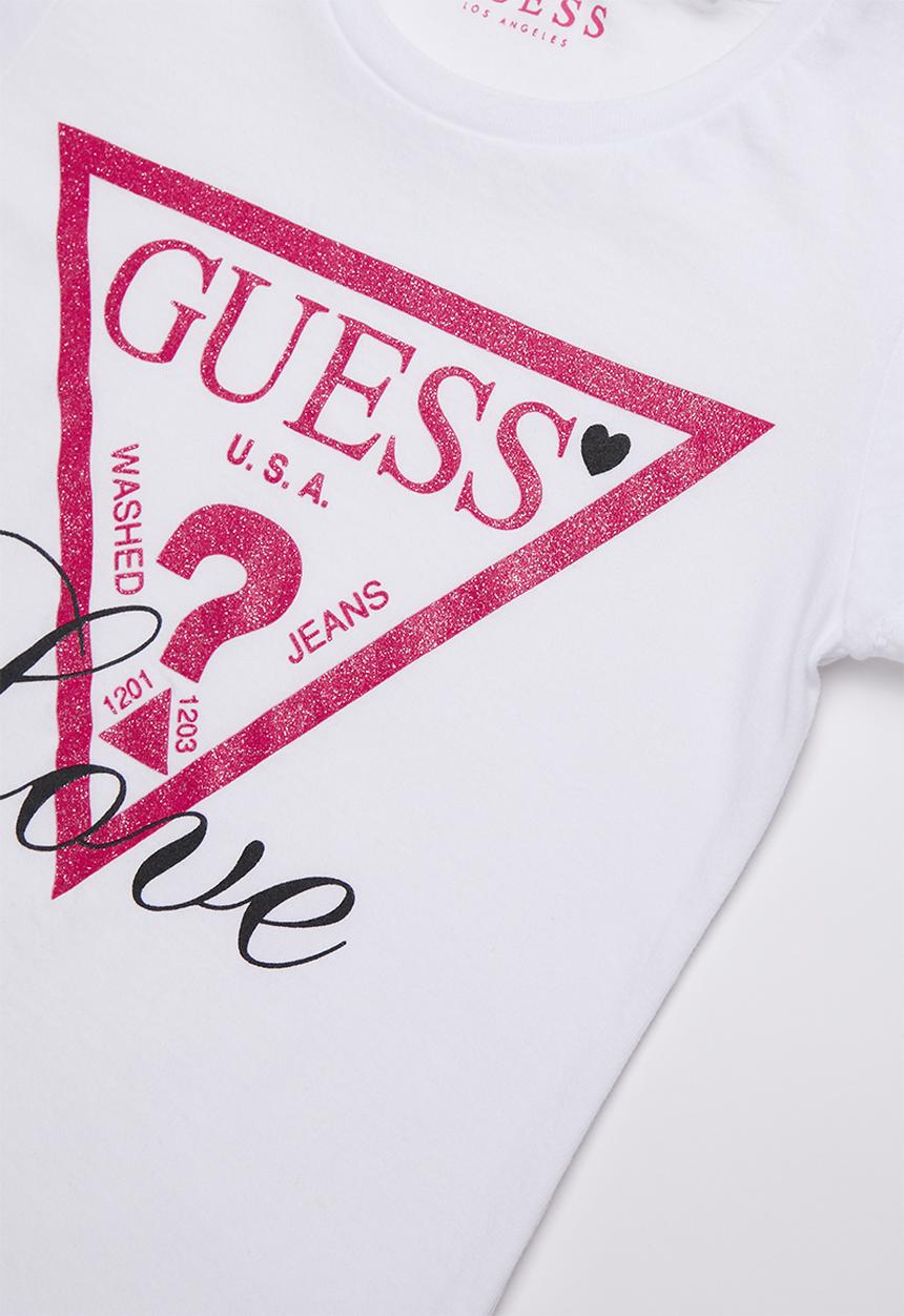 GUESS - Love tri tee - white