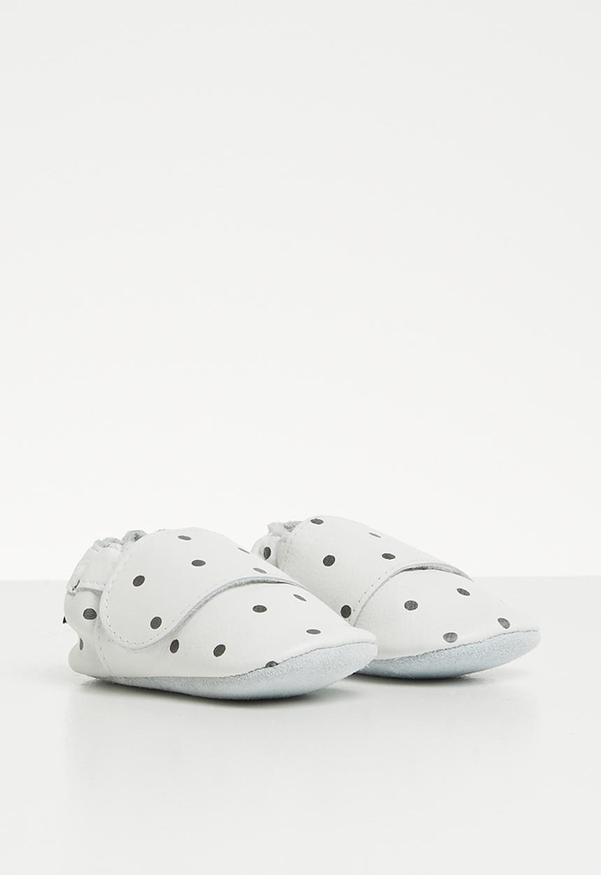 shooshoos - White speckled egg slip on - white