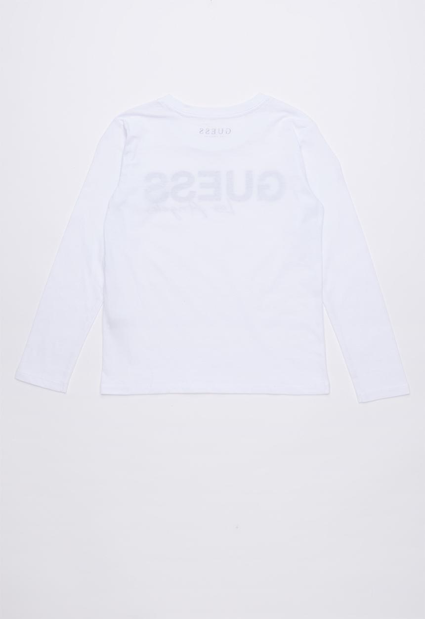 GUESS - Long sleeve Los Angeles tee - white