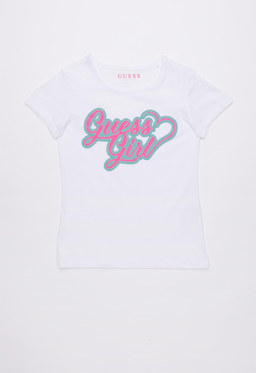 GUESS - Short sleeve guess girl tee - white