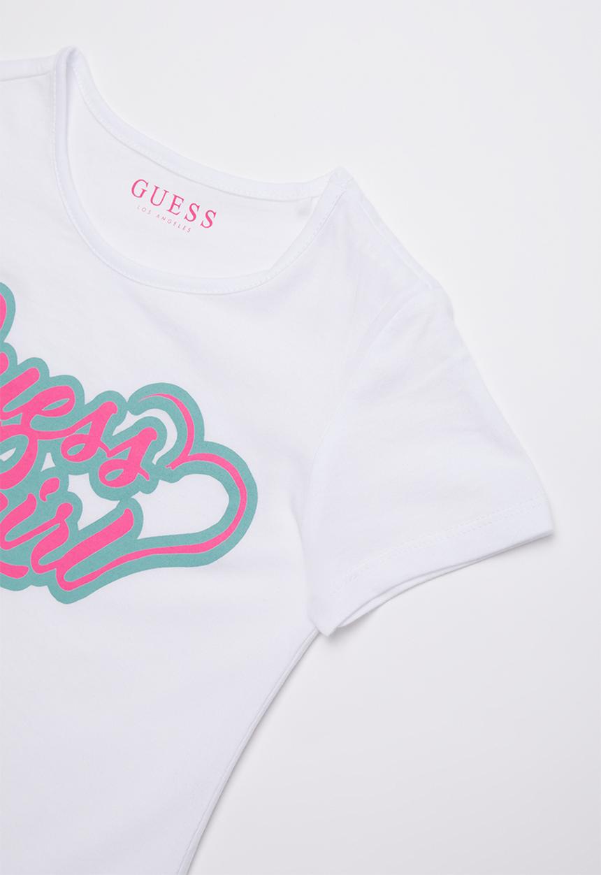 GUESS - Short sleeve guess girl tee - white