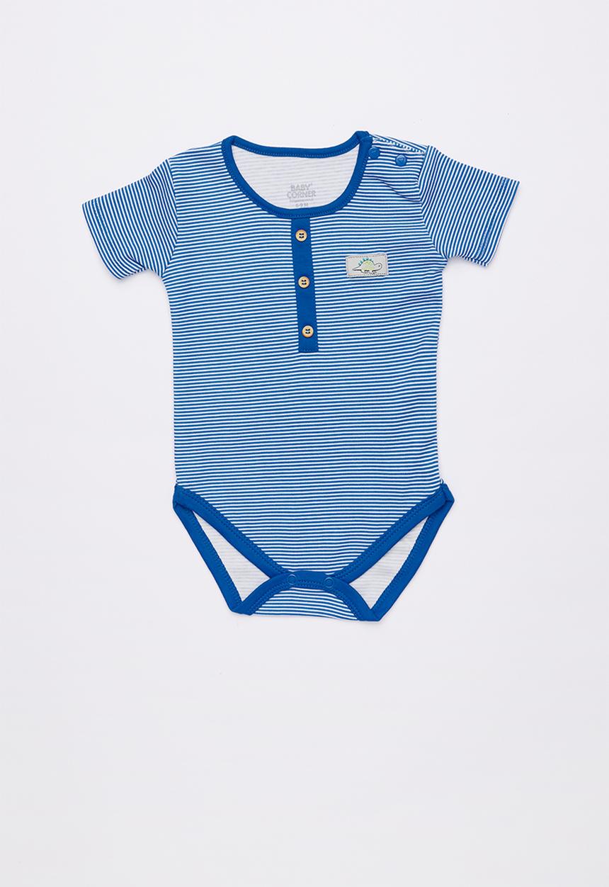 Baby Corner - Dino 2 pack printed short sleeve bodysuits - multi