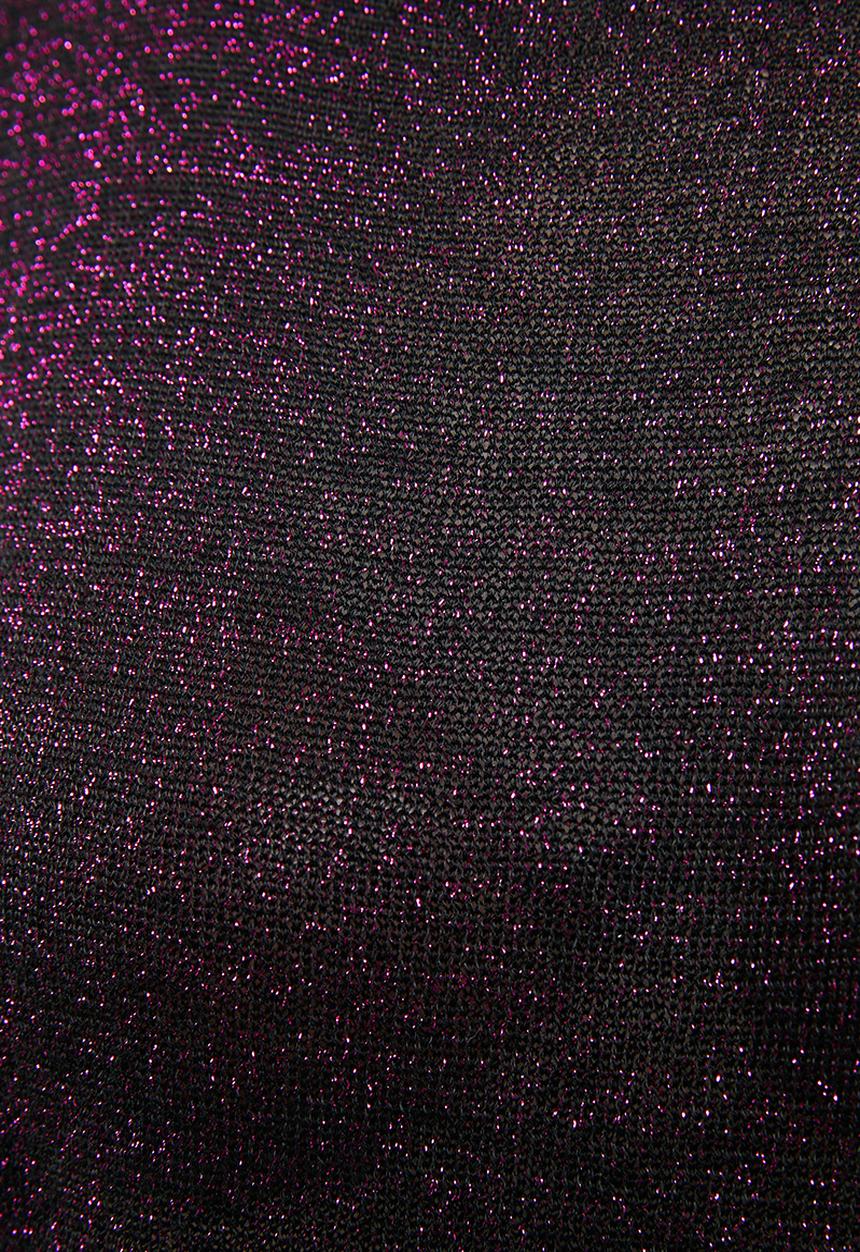 Brave Soul - Metallic jersey with balloon sleeves - purple